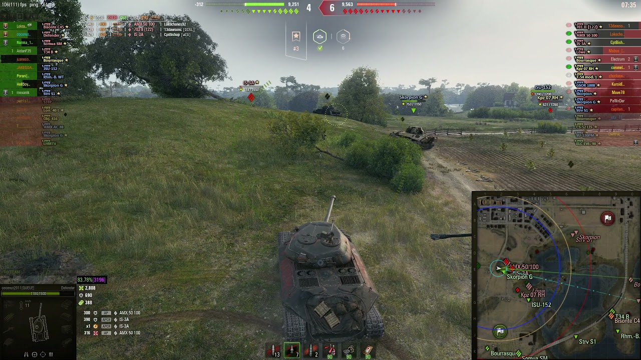 Object 252U Defender Ace Tanker on Live Oaks