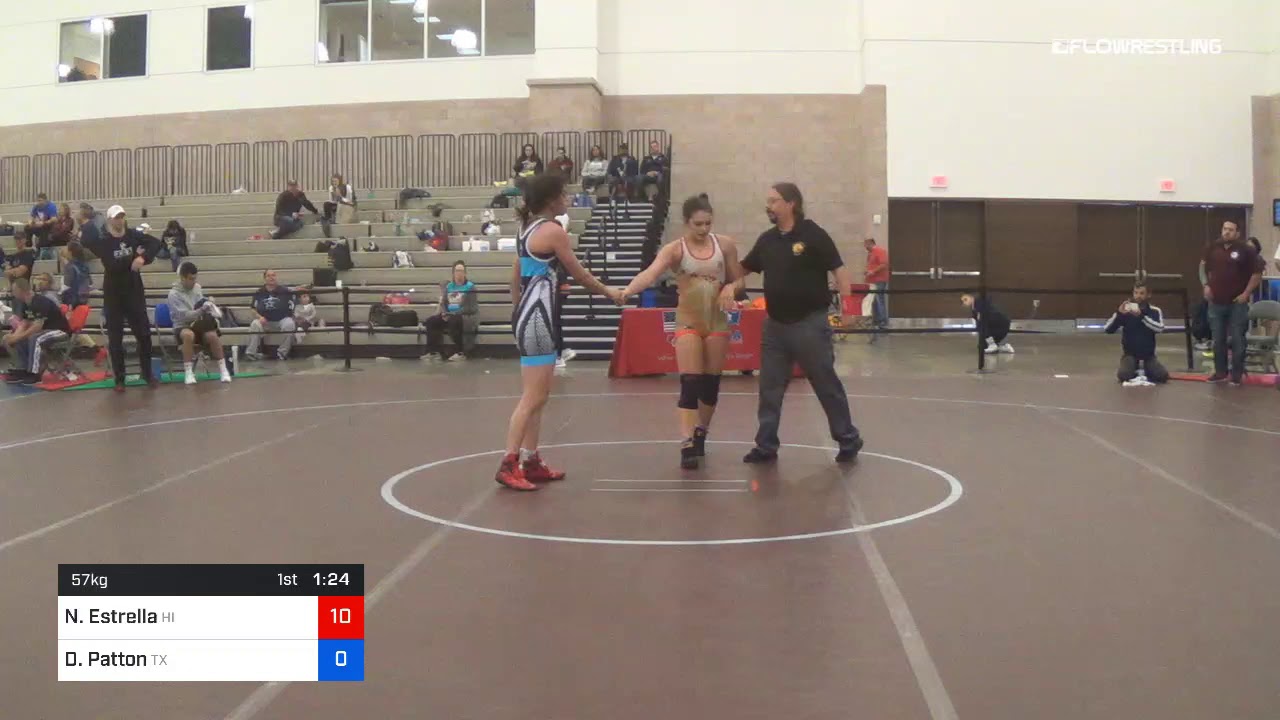 57 Kg Consi Of 4 Nanea Estrella Team Hawaii Vs Devin Patton Team Texas ...