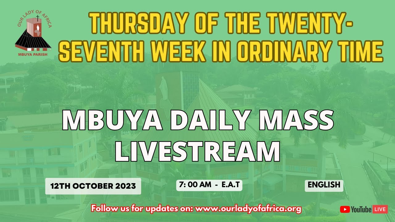 Catholic Daily TV Mass Online | Thursday 12th October 2023 - YouTube
