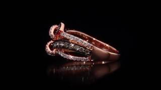 LeVian Diamond Ring Set in Strawberry Gold