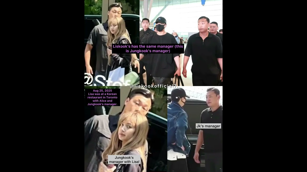 Lisa with Jungkook's manager? liskook