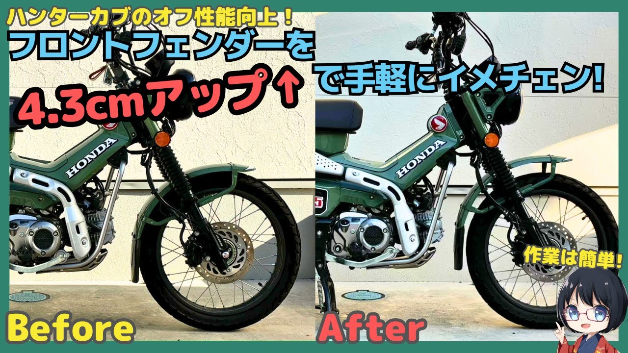 ct125ハンターカブ アップフェンダー 【公式通販】