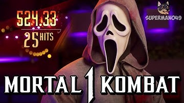 THE BEST GHOSTFACE COMBO EVER! - Mortal Kombat 1: "Ghostface" Gameplay (Ghostface DLC)