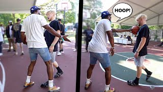 Trash Talker Gets In My FACE, Forces Me To HOOP, Then Gets EXPOSED! 1v1 Basketball!