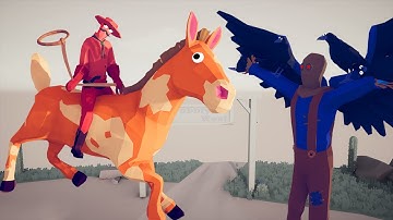 WILD WEST TEAM vs FARMER TEAM - Totally Accurate Battle Simulator | TABS