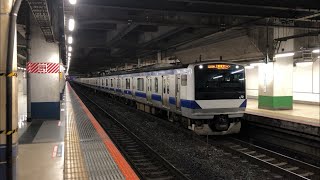 E531系K474編成+K421編成が発車するシーン