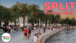 Split Evening Walking Tour - CROATIA - 4K with Captions