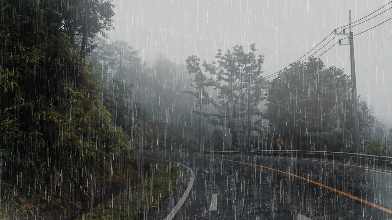 Duerma Instantáneamente en 2 Minutos con Sonido de Lluvia en Techo en el Bosque Brumoso - ASMR