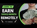 $2000/Month Remote Job You Can Start TODAY (Real Proof Inside!)