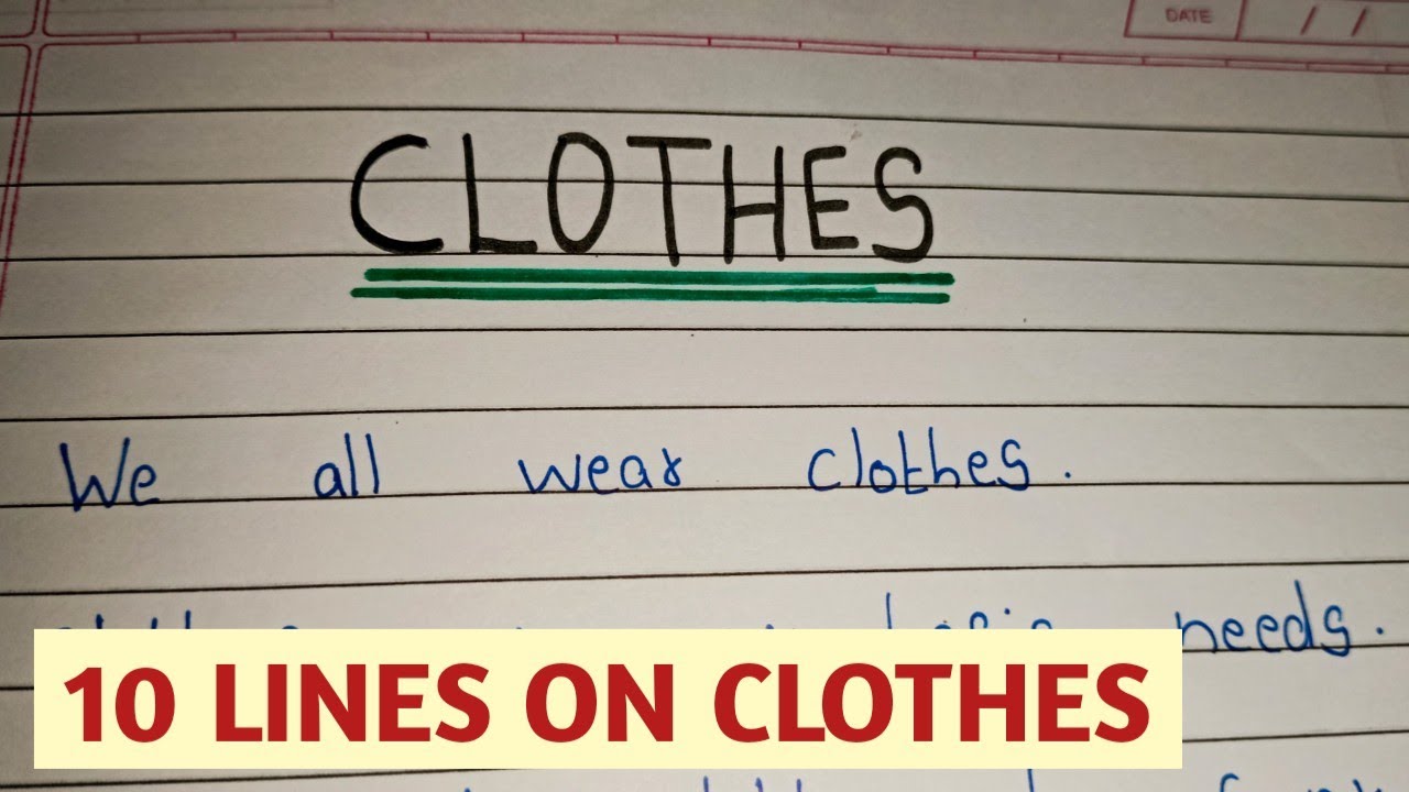 classification essay of clothes