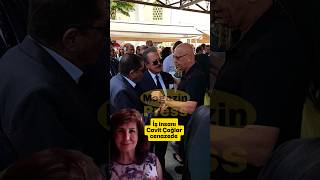 Cavit Çağlar, iş insanları Osman Hattat ve Emrah Hattat'ın annesi Seza Büyükgöncü’nün cenazesinde