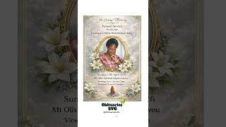 Naisinga L. Hendrickson - Isles | Funeral Announcement #ObituariesSVG #Obituaries #SVG