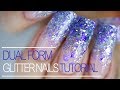 How to: Glitter Nails Art Tuturial - Dual Form Polygel Nails at Home