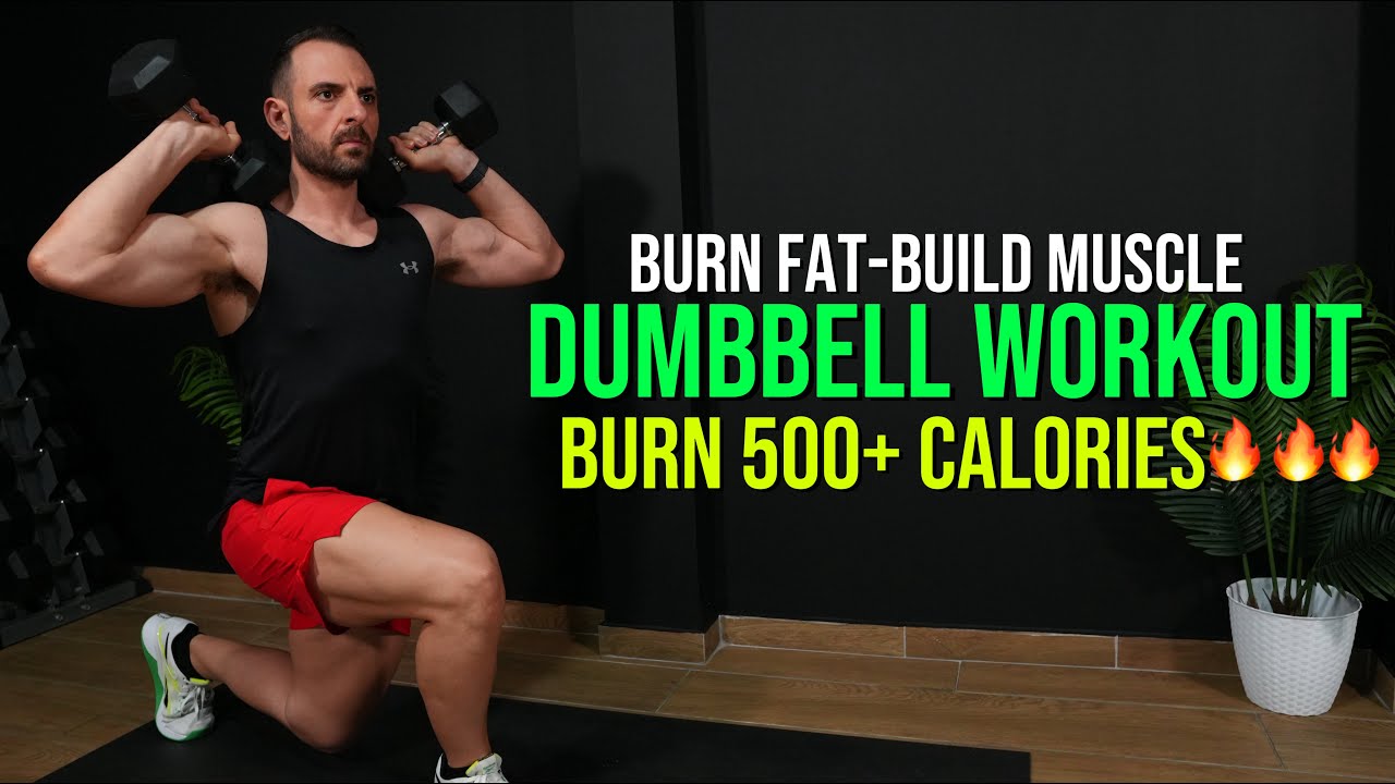 DUMBBELL WORKOUT | Burn Fat | Build Muscle 30 Min Full Body Strength ...