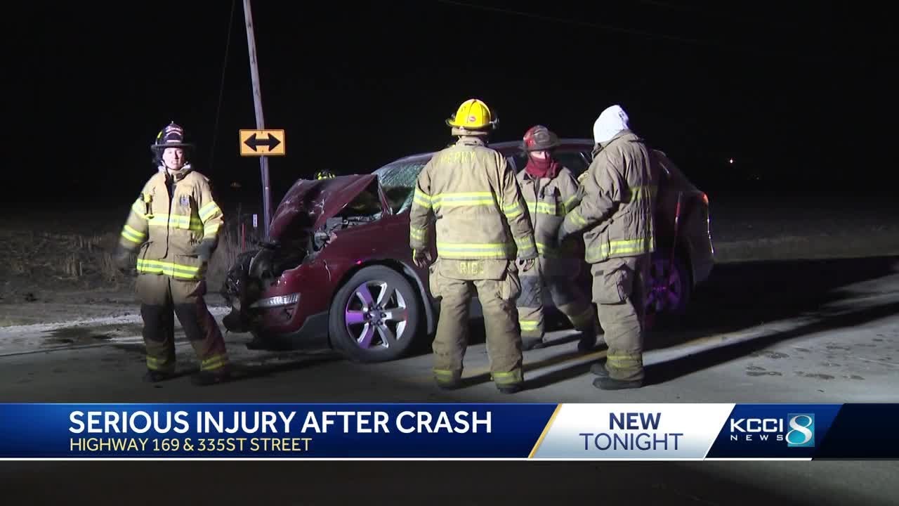 Woman airlifted to Des Moines hospital after serious crash in Woodward ...