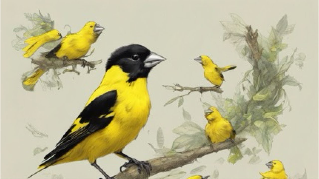 Yellow Bellied Siskin Bird 