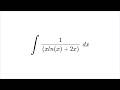 this MIT integral looks like partial fractions, it's not (sol. 74)
