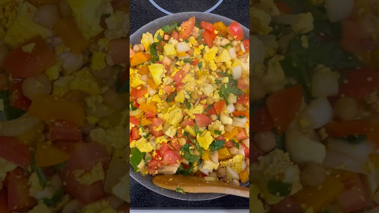 VEGAN TOFU SCRAMBLE PLANT BASED PROTEIN RECIPE 