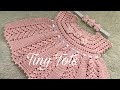 Vestido de crochê “Paty” TAM 0/3 meses (com explicações para maiores) parte 1/2