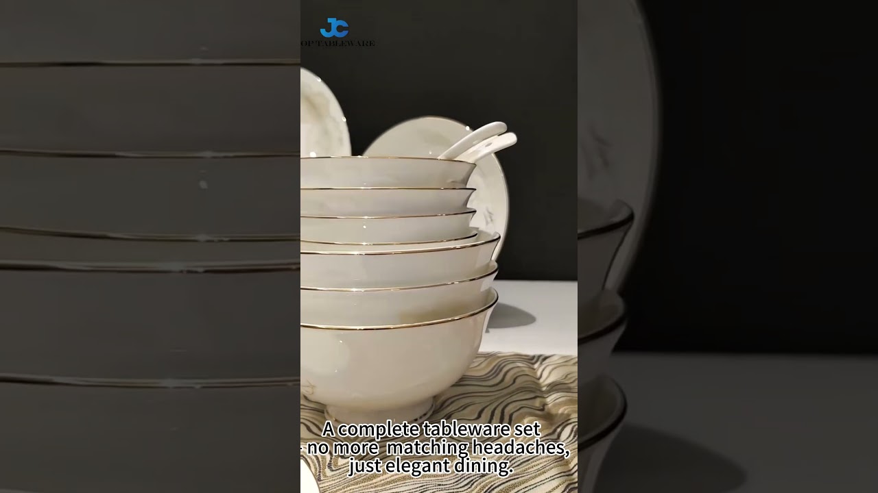 🍴European-style Light Luxury Ceramic Tableware Set