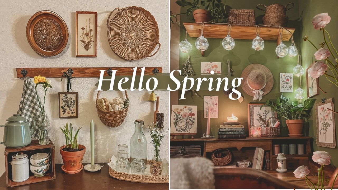 Cosy Spring Aesthetics 🌷 Room Makeover, Books, Ideas, Baking - Ghibli, Pinterest & Cottagecore vibes