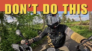 RIDING IN BALI? DON'T MAKE THESE MISTAKES
