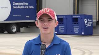 NEISD student collects over 6,000 diapers to help families during COVID-19