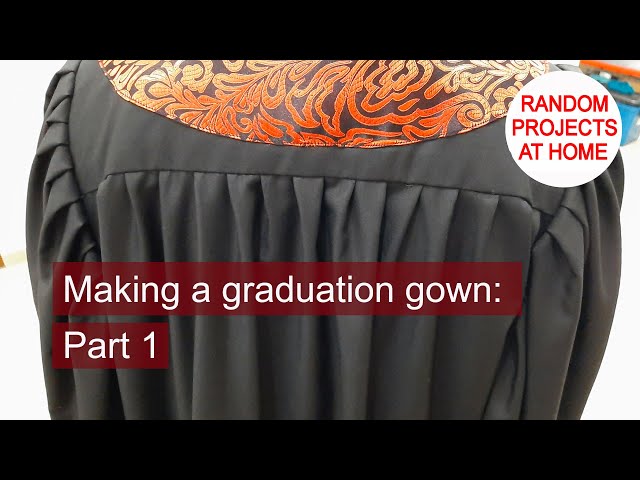 Project: Making a graduation gown | Part 1/4: Dimensions, and assembly of  back piece and yoke - YouTube