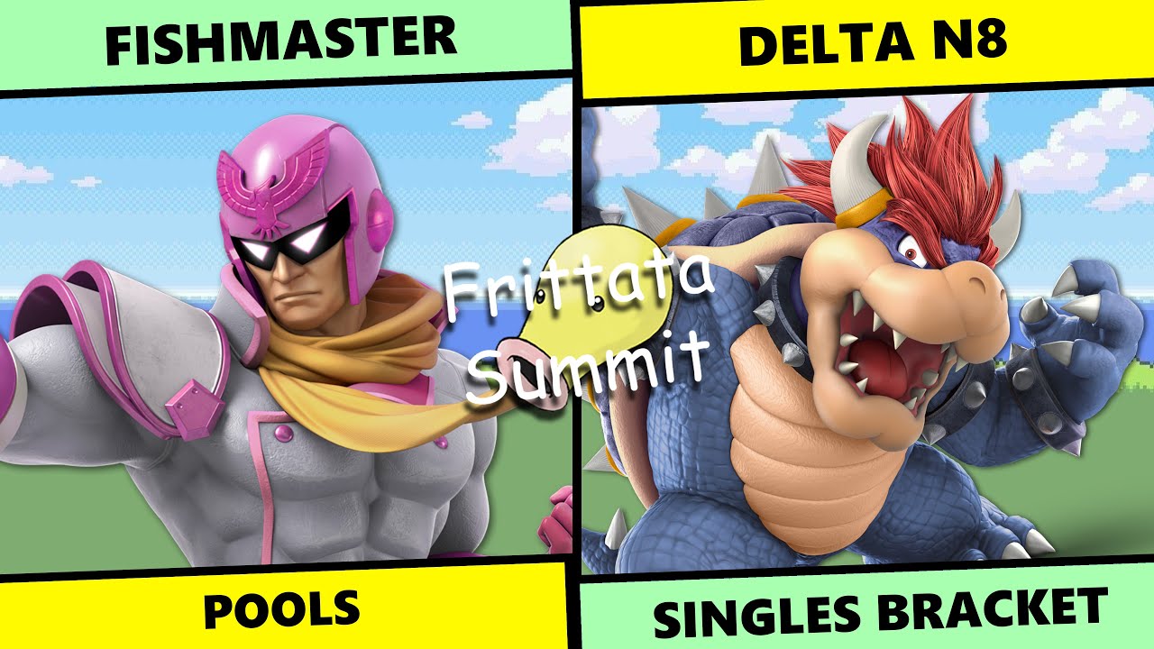 Frittata Summit: Pools - Fishmaster (C. Falcon, Meta Knight) Vs Delta N8 (Bowser) SSBU Singles