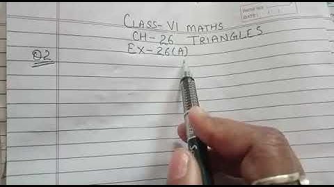 Q2,3 all parts Ex-26 A ch-Triangles Class VI ICSE BOARD maths by love with mathematics