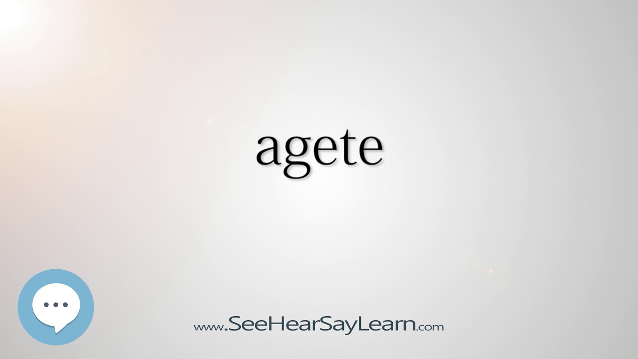 agete (Every English Word Pronounced) ???️?✓ - YouTube
