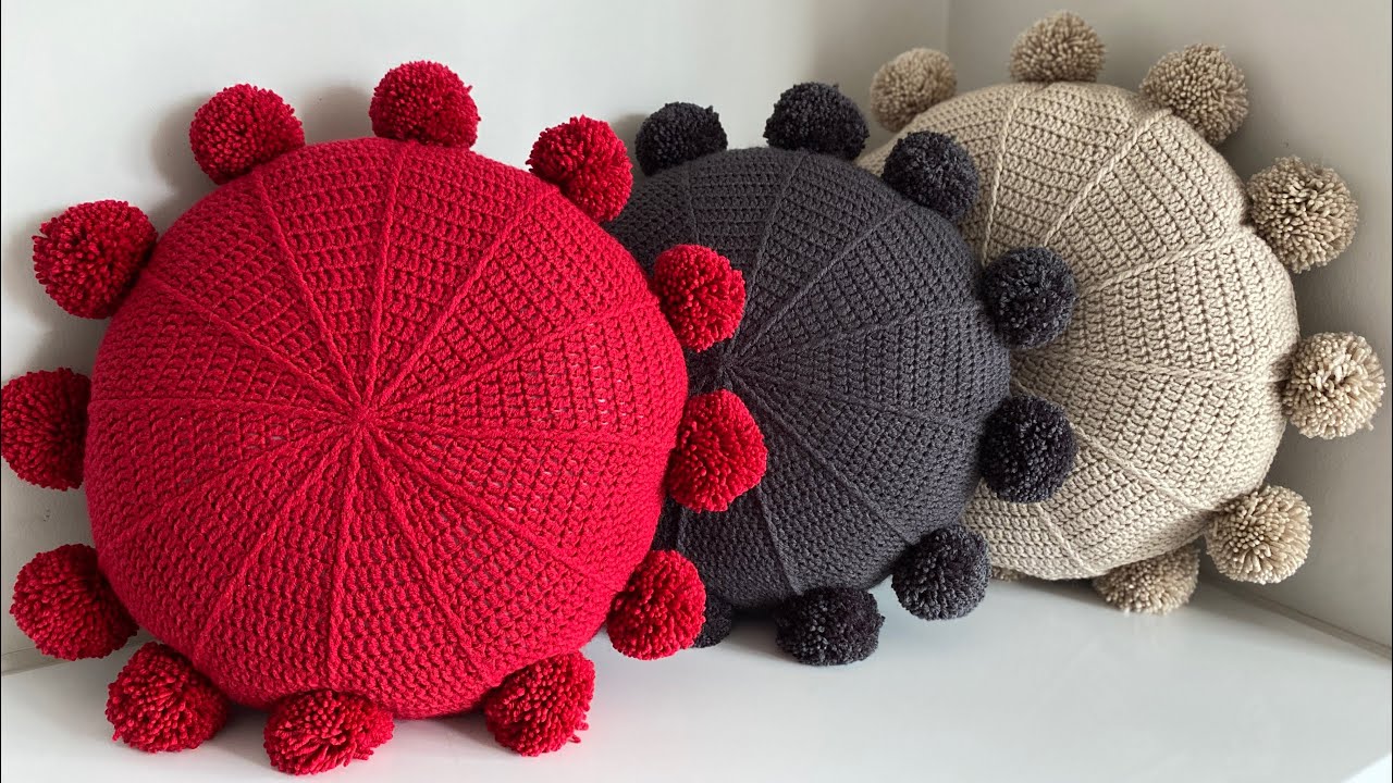 ❤️❤️❤️Ponponlu, Retro Dekoratif Yastık Yapılışı ❤️❤️❤️