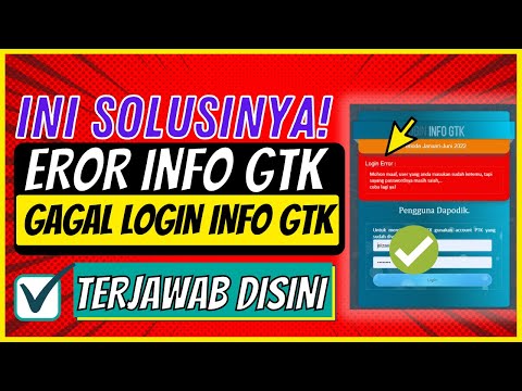 ?SEMUA GURU HARUS TAHU JIKA INFO GTK TIDAK BISA DIBUKA 2022 INI SOLUSINYA⁉