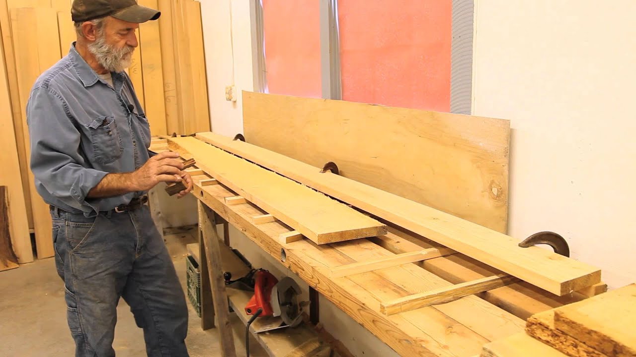 How to set-up a custom work bench for wood working - YouTube