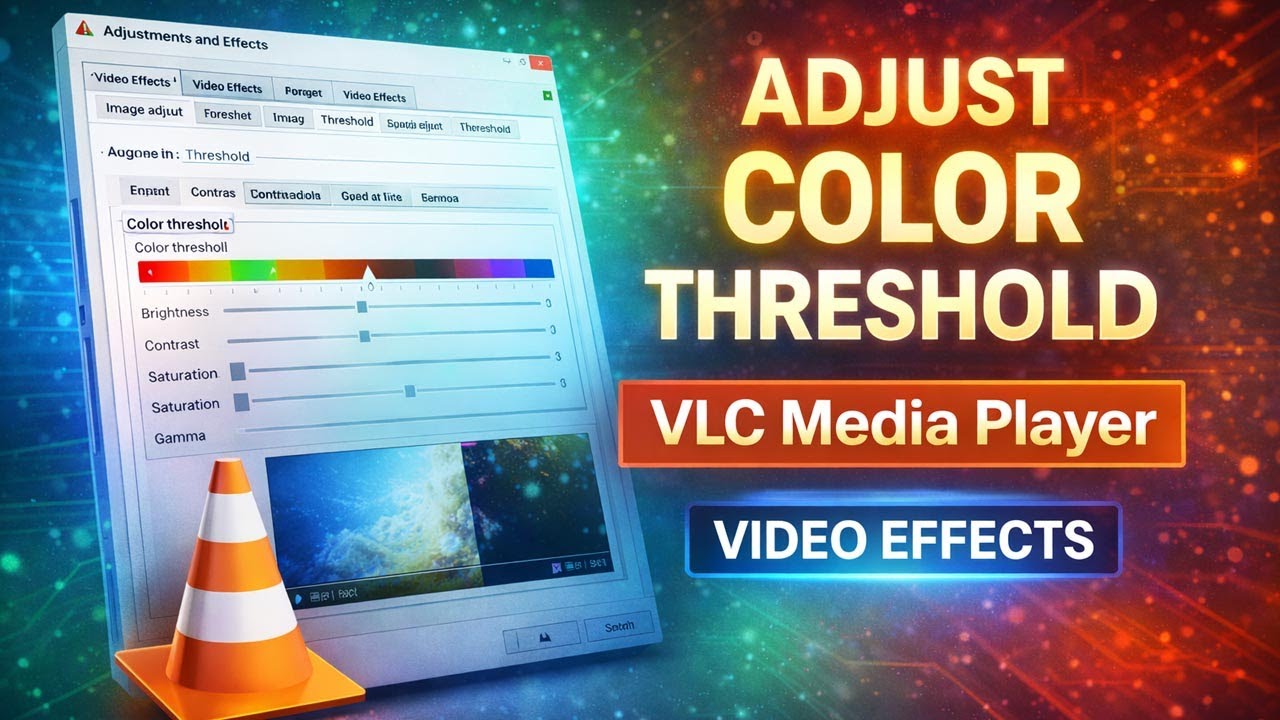 VLC Media Player how to Adjust Color Threshold | Adjust Color and Video ...