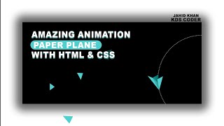 How to make paper plan animation with html and css easy way