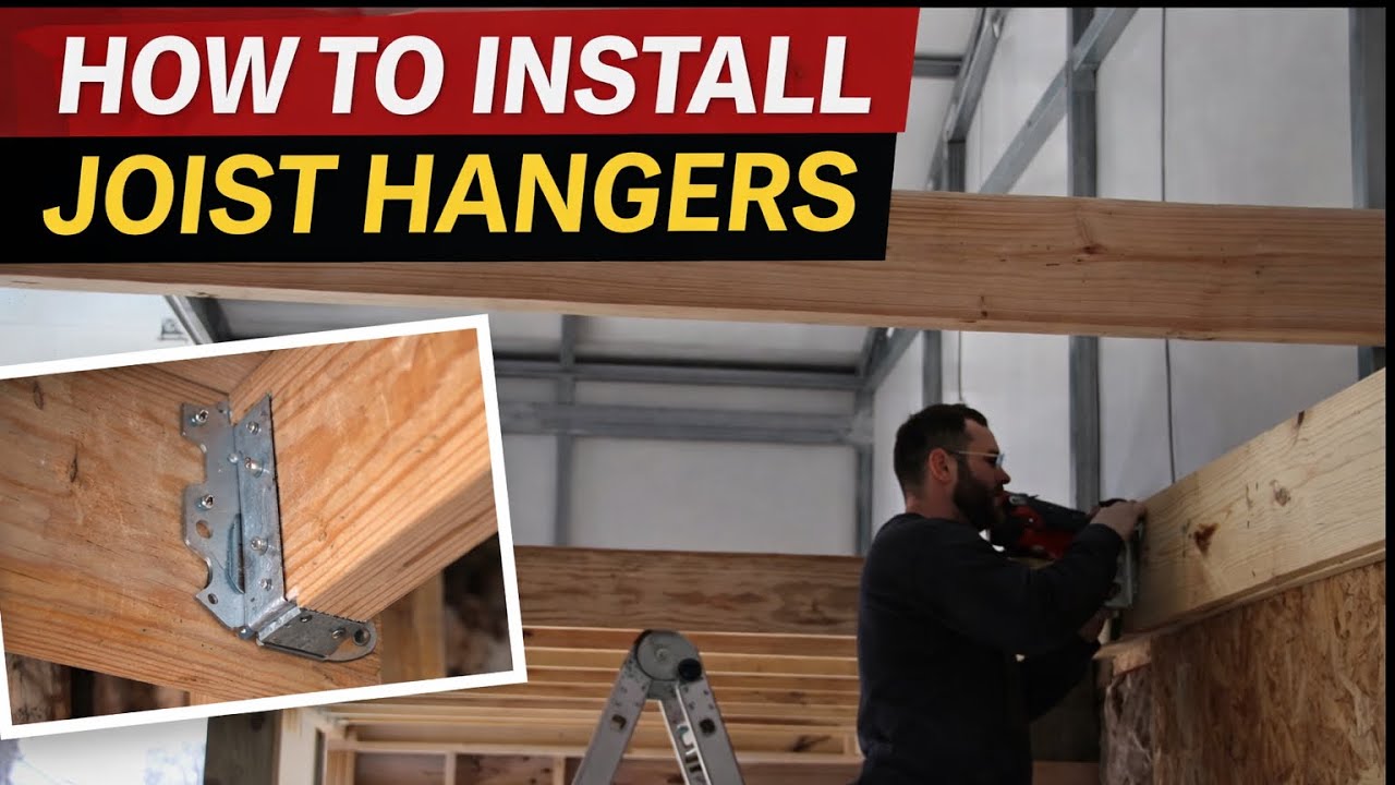 How To Install Joist Hangers - YouTube