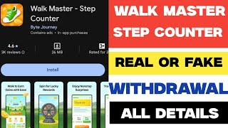 Walk Master Step Counter Real or Fake | Walk Master Step Counter App Withdrawal | Review screenshot 3