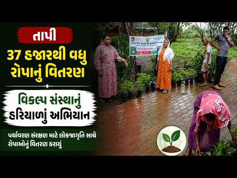 #tapi | 37 હજારથી વધુ રોપાનું વિતરણ.| #drashtikonnews