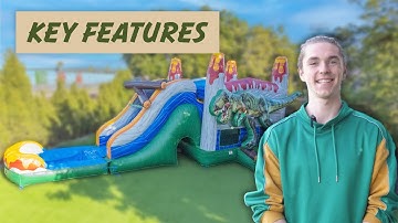 Dinosaur Bounce House Combo Walkthrough | XJUMP