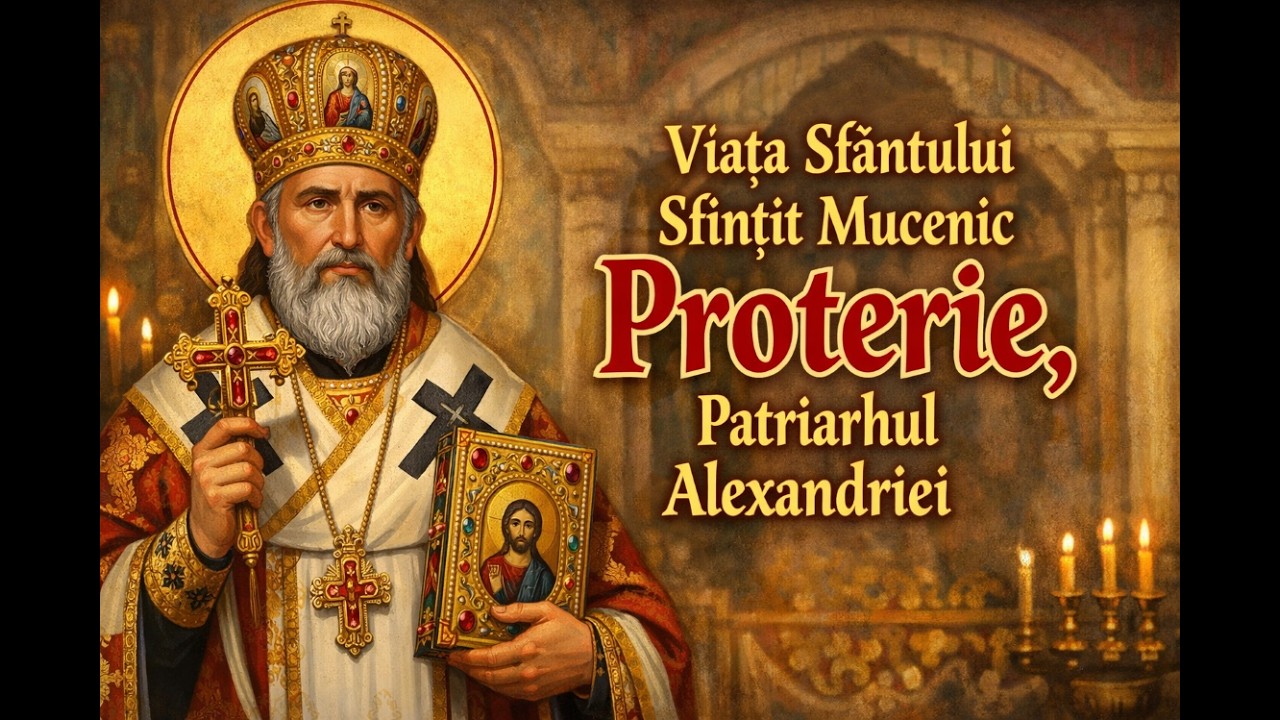 Viața Sfântului Sfințit Mucenic Proterie, Patriarhul Alexandriei -28.02.2026