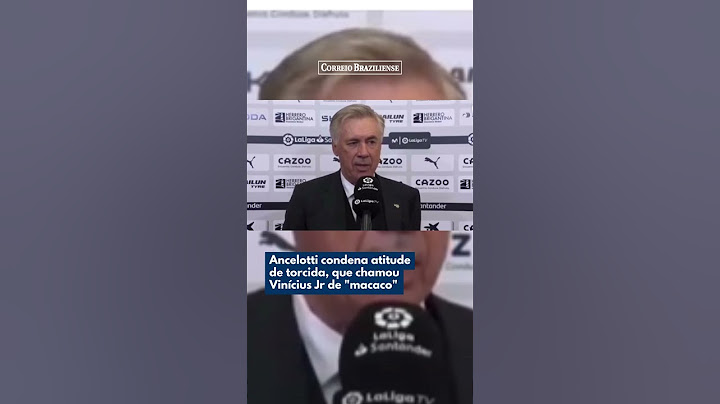 Ancelotti condena atitude de torcida, que chamou Vinícius Jr de "macaco"