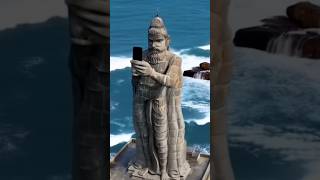 Selfie of Thiruvalluvar #aigenerated #thiruvalluvar #thiruvalluvarstatue #ai #viralreels #comedy
