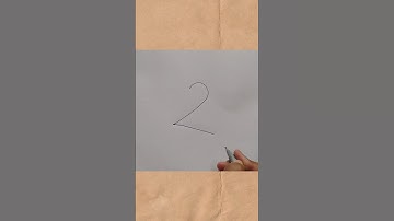 how to draw parrot 🦜 with number 2#drawing#art #shortsvideo #youtube