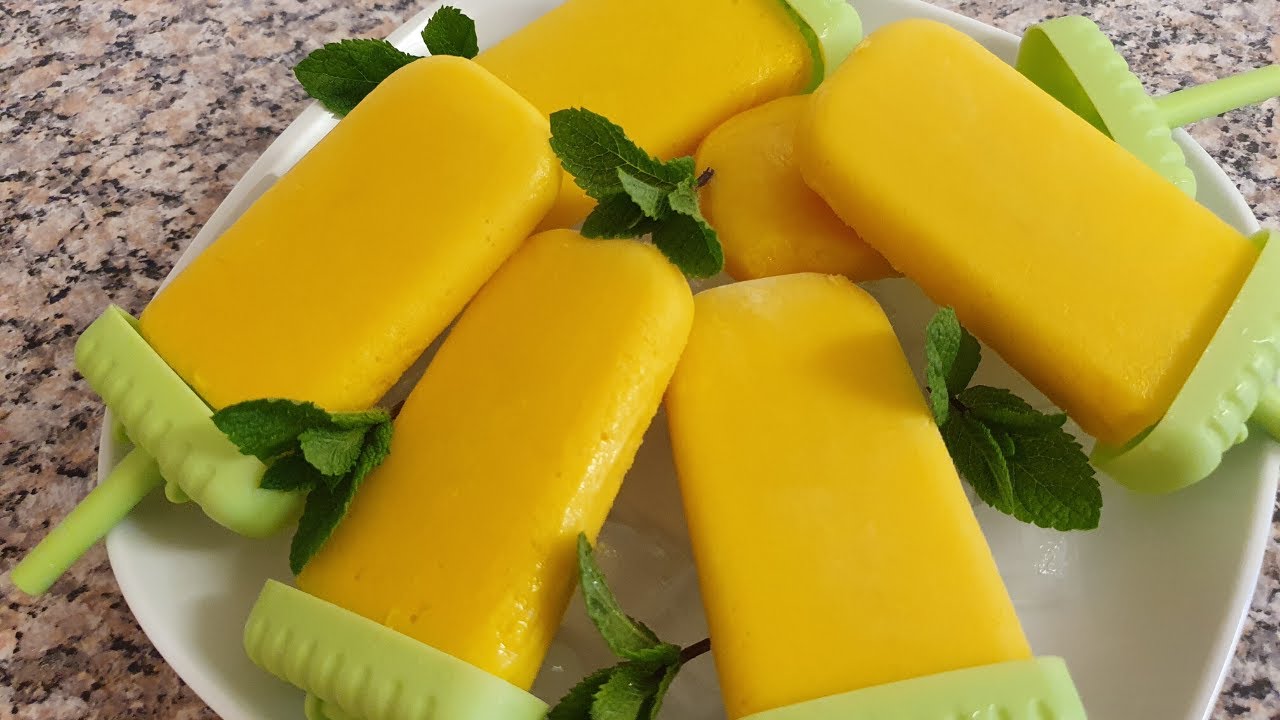 Mango Ice Lollyhomemade Ice Lolly Recipehow To Make Mango Lolly Youtube