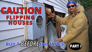 Problems flipping old houses built before 1950s-hard money loan-lender