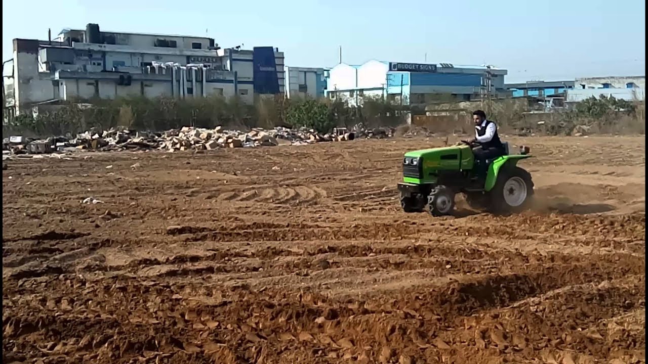 Indo farm 1026 small tractor testing1
