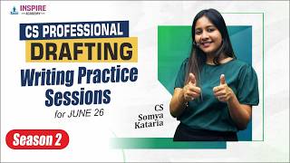 Drafting Writing Practice Session-2| CS Somya Kataria #drafting