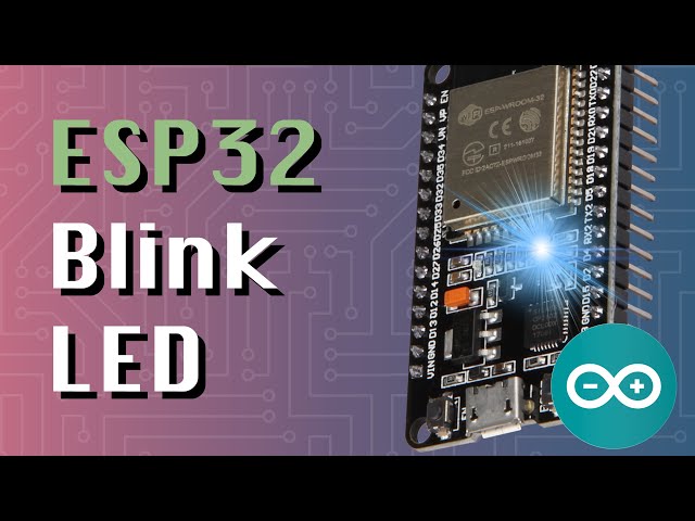 ESP32: Blink the LED (ESP32 + Arduino series) class=