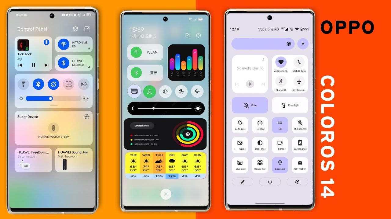 Oppo ColorOS 14 New Control Center 🔥 Oppo Android 14 Update YouTube